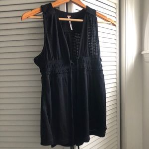 BNWT Adorable black Free People black tank size s